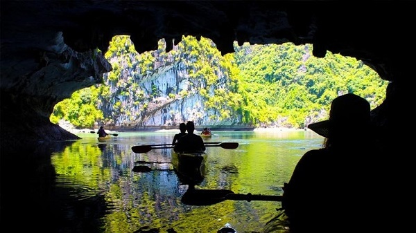 Dark and Light Cave Halong Bay