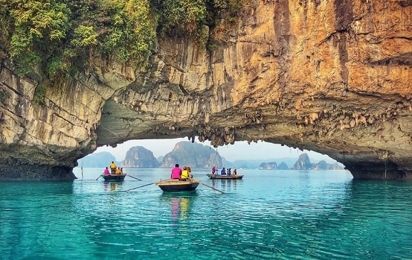 Dark and Light Cave Halong Bay